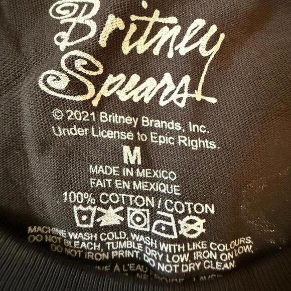 Britney Spears Tour Tee 1999 Black Concert Graphic M - Picture 3 of 5